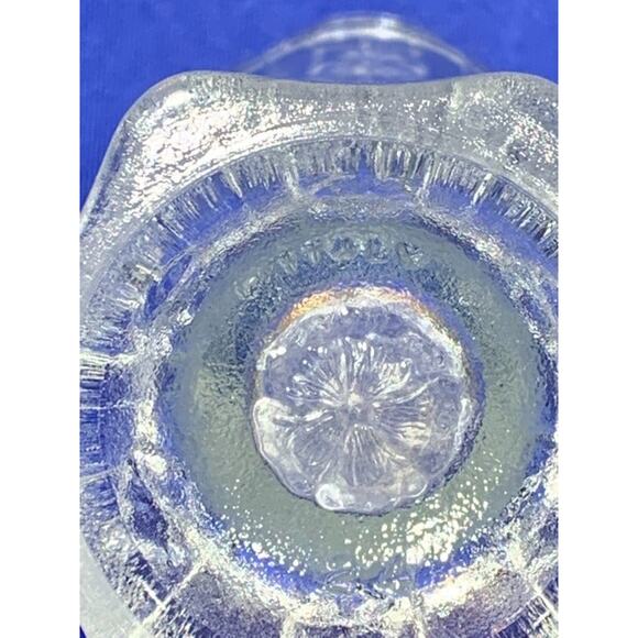 Vintage Press Glass Vase Fidanza Made in Italy - Picture 7 of 7